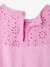 Robe détails en broderie anglaise fille corail+lilas+mauve+vert sauge - vertbaudet enfant 