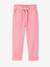 Pantalon fille style paperbag Lyocell fluide kaki+rose - vertbaudet enfant 