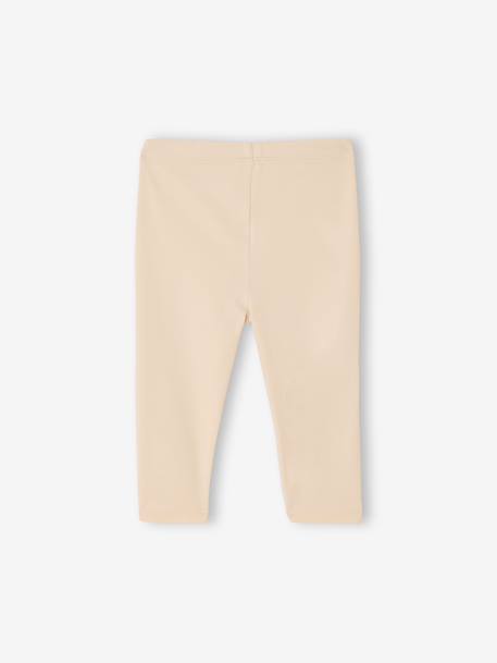 Set van 2 lange baby-leggings meisje pecannoot+SET MARINEGRIJS - vertbaudet enfant 