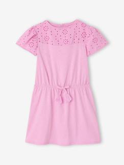 -Robe détails en broderie anglaise fille