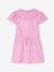 Robe détails en broderie anglaise fille corail+lilas+mauve+vert sauge - vertbaudet enfant 
