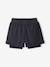 Sportshort voor meisjes zwart - vertbaudet enfant 