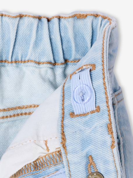 Jean fille large bleu+bleu moyen+denim black+denim bleached+denim brut+denim gris+stone - vertbaudet enfant 