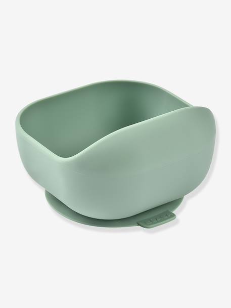 Silicone kom met zuignap BEABA groen - vertbaudet enfant 