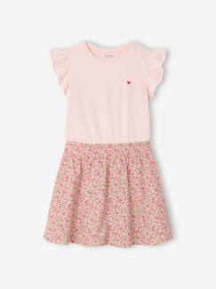 -Robe fille effet 2 en 1 