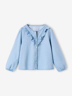 -Chemise fille denim coton