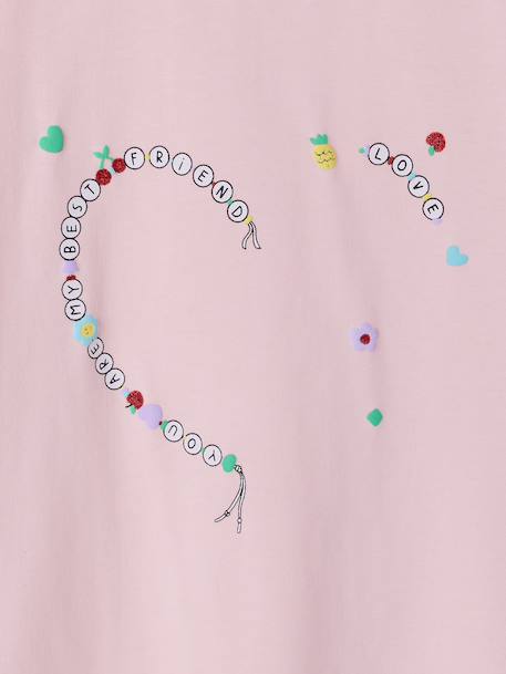 Lot 2 T-shirts et 2 bracelets meilleures amies lilas - vertbaudet enfant 