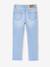 Jean fille slim morphologik tour de hanches fin bleu foncé+bleu moyen+denim bleached+denim gris+gris - vertbaudet enfant 