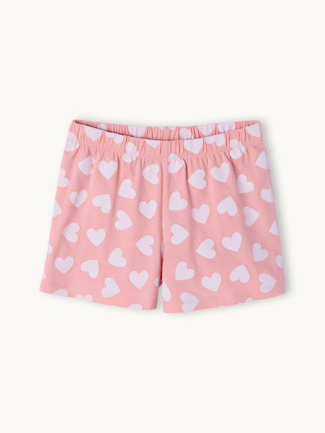 Pyjashort fille coton Lilo & Stitch rose bonbon - vertbaudet enfant 
