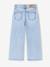 Wijde meisjesjeans medium lichaamsbouw denimgrijs+donkerblauw+lichtblauw+middenblauw - vertbaudet enfant 