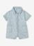 Combishort bébé fille denim denim bleached - vertbaudet enfant 