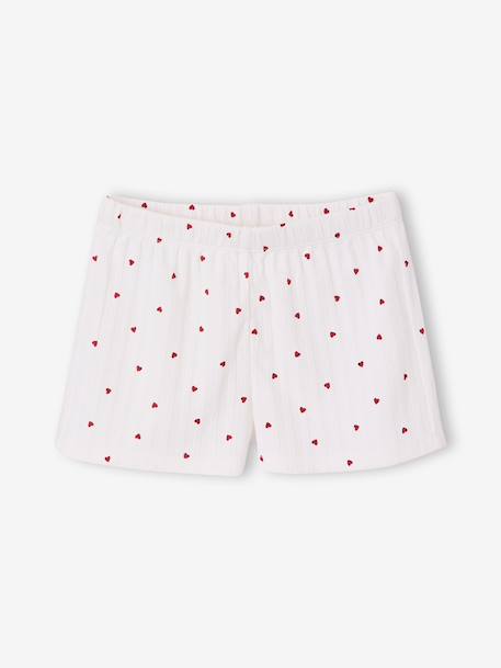 Pyjashort fille capsule famille écru - vertbaudet enfant 
