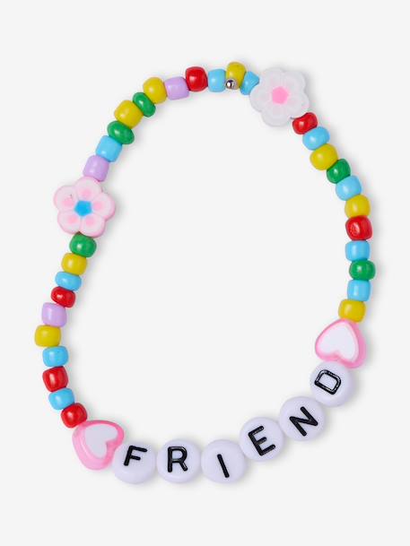 Lot 2 T-shirts et 2 bracelets meilleures amies lilas - vertbaudet enfant 