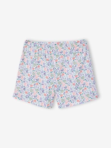 Set van 2 pyjamashorts voor meisjes met korte mouwen van katoen ecru - vertbaudet enfant 