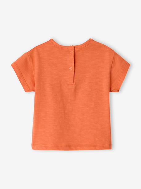 T-shirt baby jongen biologisch katoen sinaasappel - vertbaudet enfant 