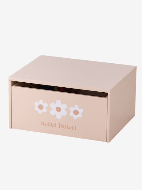 Table d'activités avec coffre de rangement beige+rose - vertbaudet enfant 
