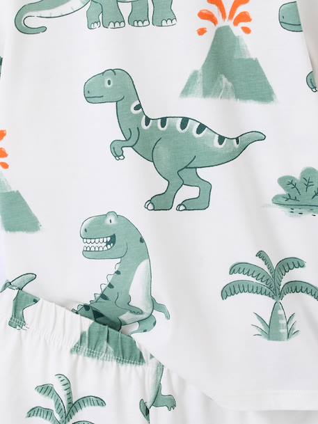 Set van 2 pyjamashorts voor jongens met dinosaurusprint saliegroen - vertbaudet enfant 