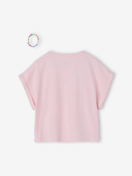 Set T-shirt en armbanden beste vrienden lila - vertbaudet enfant 