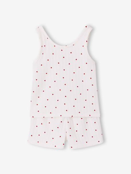 Pyjashort fille capsule famille écru - vertbaudet enfant 