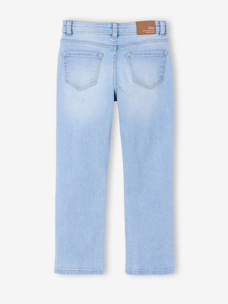 Jean fille slim morphologik tour de hanches medium bleu foncé+bleu moyen+denim bleached+gris - vertbaudet enfant 