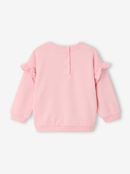Sweat manches longues bébé fille rose pâle - vertbaudet enfant 