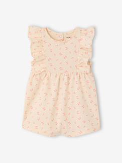 -Combishort bébé fille manches volantées