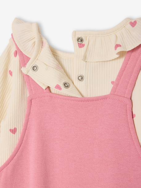 Ensemble salopette bébé fille rose - vertbaudet enfant 