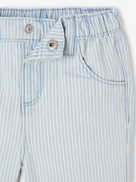 Wijde broek baby meisjes blauw, gestreept - vertbaudet enfant 