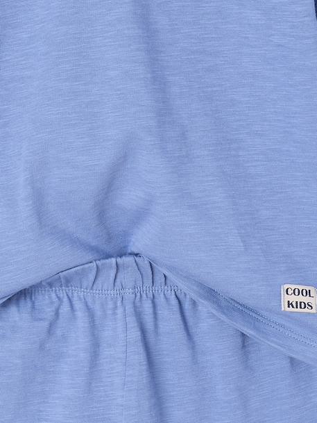 Lot pyjama short uni bleu chambray - vertbaudet enfant 