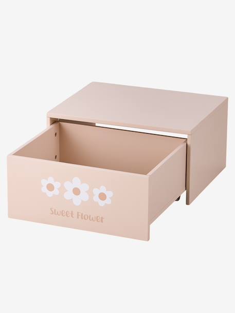 Table d'activités avec coffre de rangement beige+rose - vertbaudet enfant 