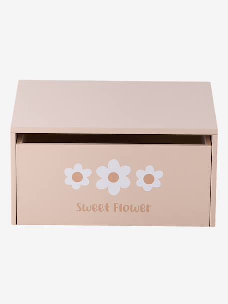 Activiteitentafel met opbergkoffer beige+rozen - vertbaudet enfant 