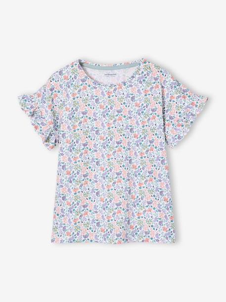 Set van 2 pyjamashorts voor meisjes met korte mouwen van katoen ecru - vertbaudet enfant 