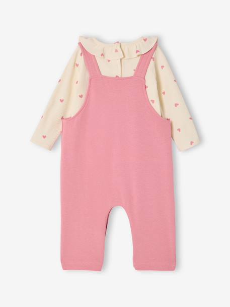 Ensemble salopette bébé fille rose - vertbaudet enfant 