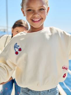 -Sweat fille avec patchs