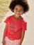 T-shirt fille détail noeud fantaisie écru+rayé bleu+rouge - vertbaudet enfant 