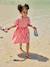 Robe fille en seersucker rayé rouge - vertbaudet enfant 
