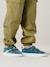 Leren sneakers met klittenband voor jongens kleutercollectie jeansblauw+marineblauw+veel blauw+veel groen - vertbaudet enfant 