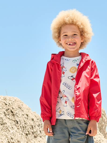 Jas voor jongens rood - vertbaudet enfant 