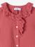 Blouse met ruches oudroze - vertbaudet enfant 