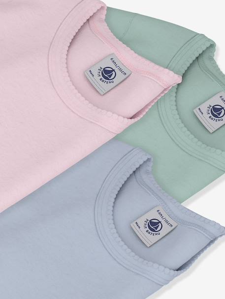 Lot 3 t-shirts Petit Bateau blanc - vertbaudet enfant 
