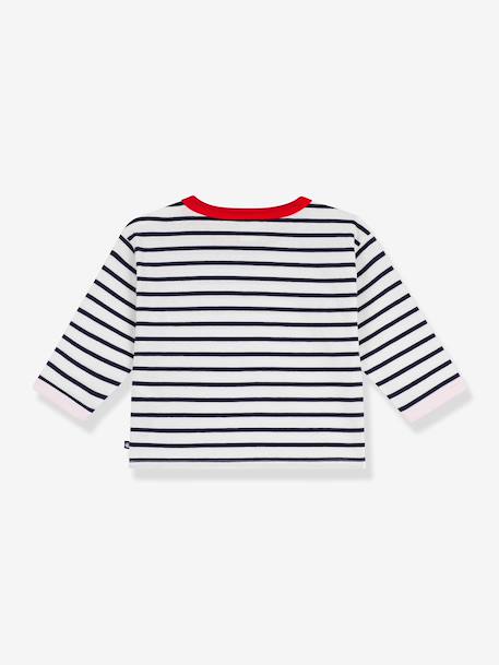 T-shirt bébé coton manches longues écru - vertbaudet enfant 