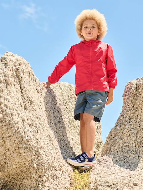 Blouson coupe-vent garçon rouge - vertbaudet enfant 
