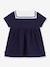 Robe bébé fille col marin manches courtes marine - vertbaudet enfant 