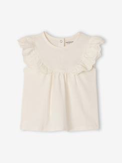 -T-shirt broderie anglaise bébé fille