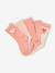 Lot 5 paires de chaussettes coeur fille abricot+beige+bleu chambray+mauve - vertbaudet enfant 