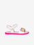 Sandales fille Joyfoot GEOX blanc+fuchsia - vertbaudet enfant 