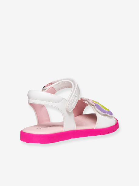Sandales fille Joyfoot GEOX blanc+fuchsia - vertbaudet enfant 