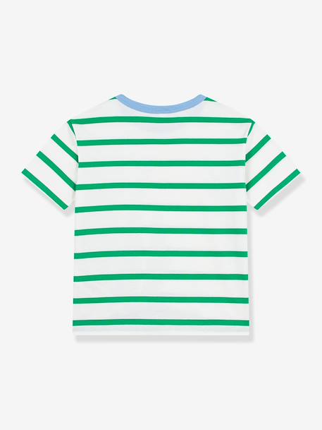 Tee-shirt enfant rayé Petit Bateau blanc - vertbaudet enfant 