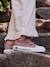 Baskets scratchées toile imprimée enfant collection maternelle beige imprimé+rose imprimé - vertbaudet enfant 