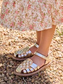 -Sandales scratchées cuir enfant collection maternelle